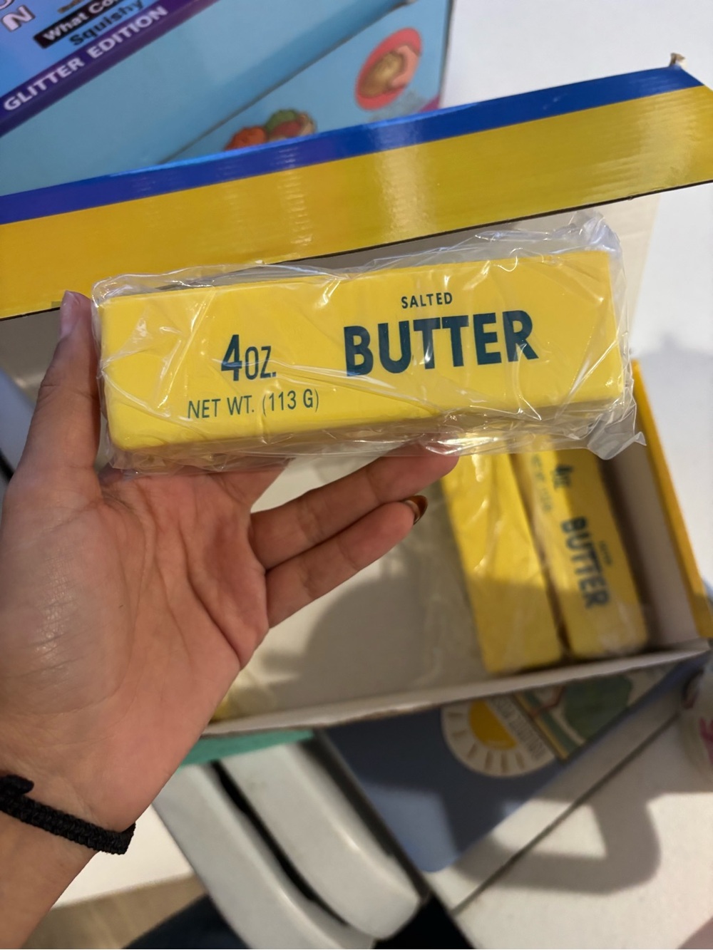 Salted Butter Play Food Block - Yellow